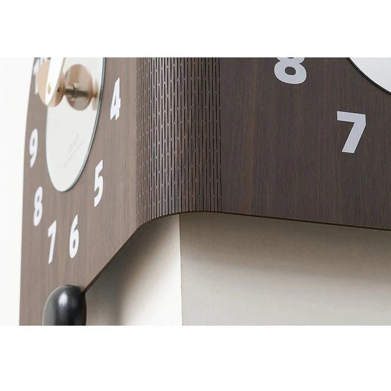 Corner Wall Clock Double Sided Silent 14.6 Inches