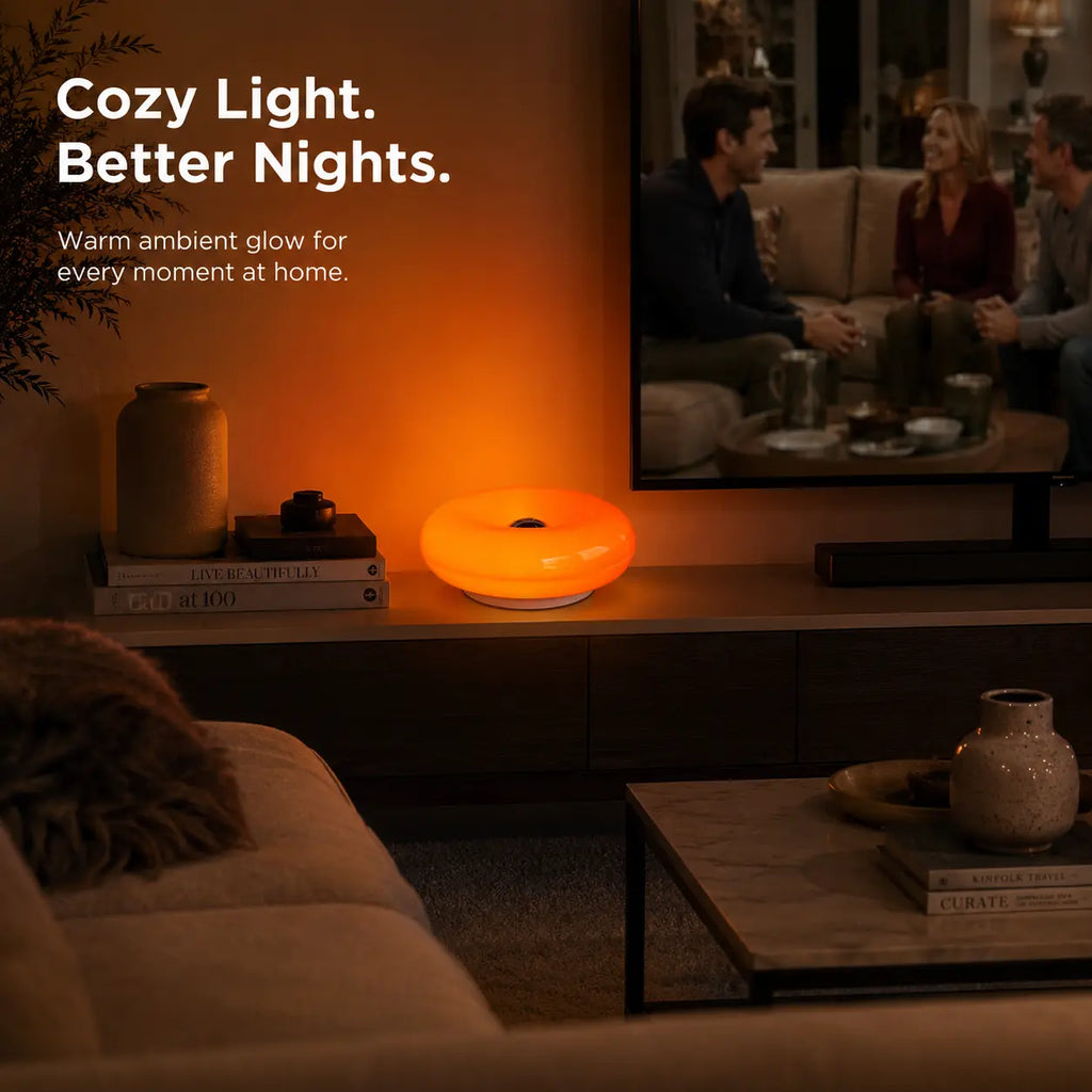 Doughnut LED Night Lamp Touch and Remote Control 16 Colors
