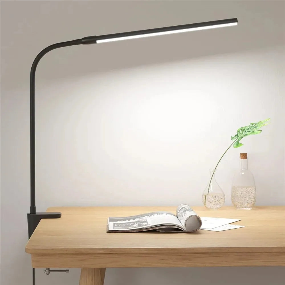 Gooseneck LED Desk Lamp Dimmable USB Powered Aluminum Set of 2