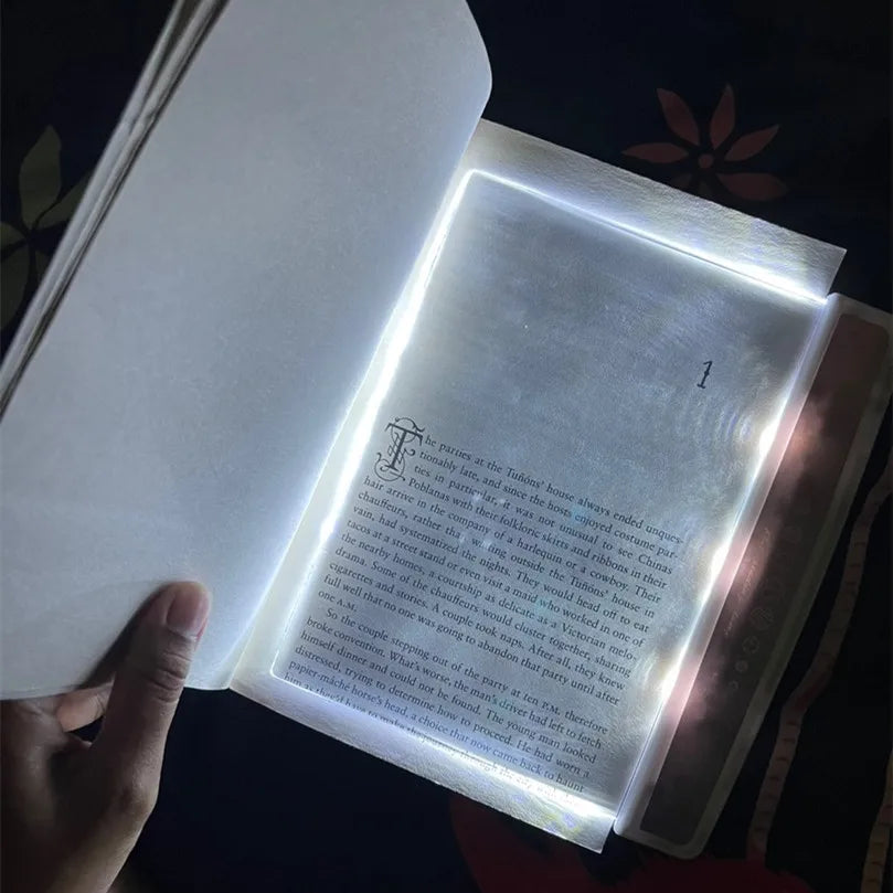 LED Book Light Flat Panel 6 x 6.8 Inch Battery Powered Set of 3