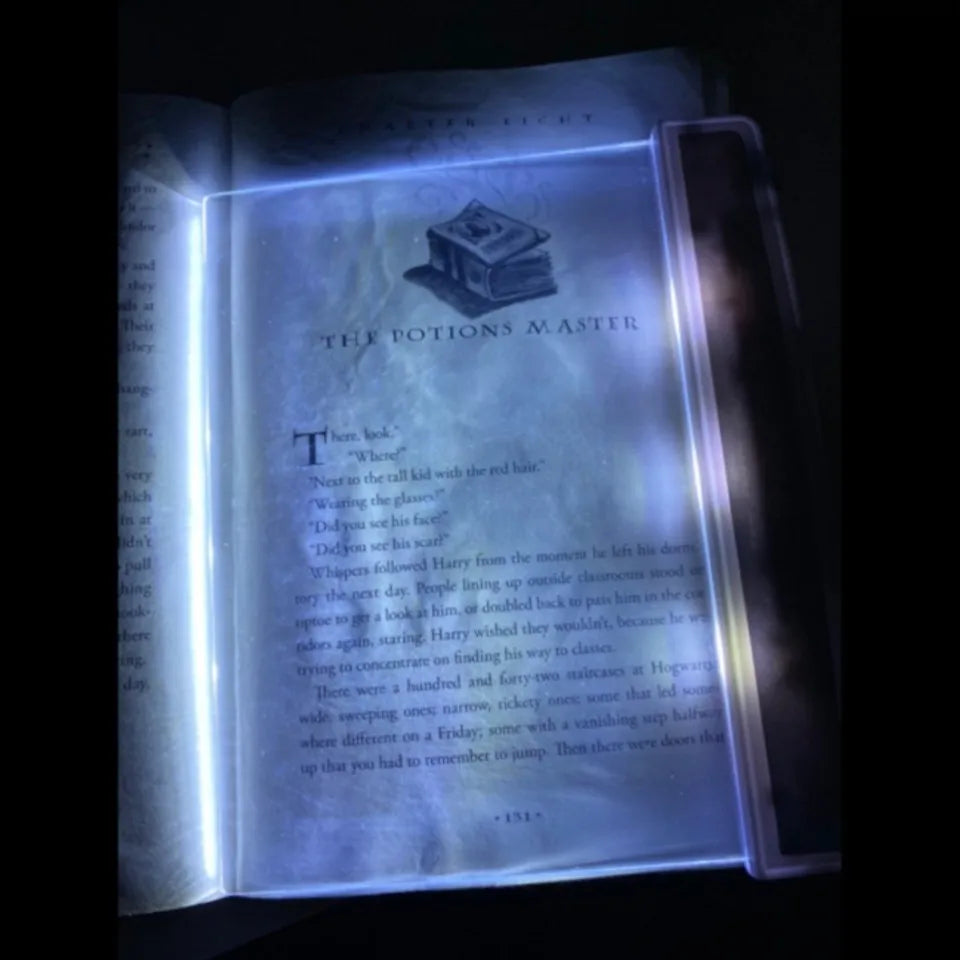 LED Book Light Flat Panel 6 x 6.8 Inch Battery Powered Set of 3