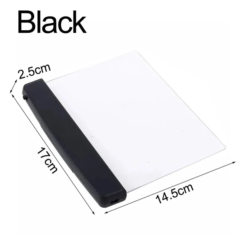 LED Book Light Flat Panel 6 x 6.8 Inch Battery Powered Set of 3