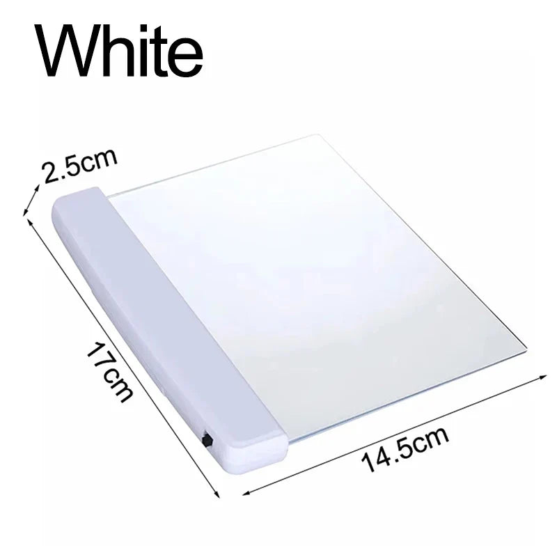 LED Book Light Flat Panel 6 x 6.8 Inch Battery Powered Set of 3