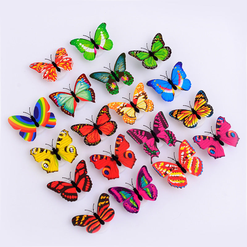 LED Butterfly Wall Lights 12 Piece Pack 2.6 Inch Set of 2