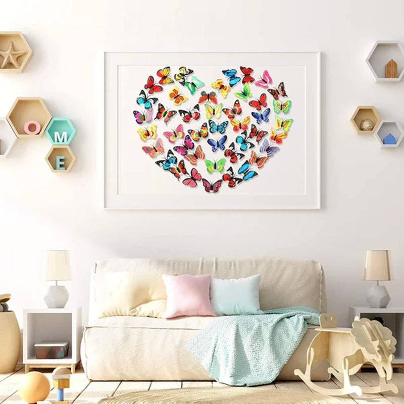 LED Butterfly Wall Lights 12 Piece Pack 2.6 Inch Set of 2