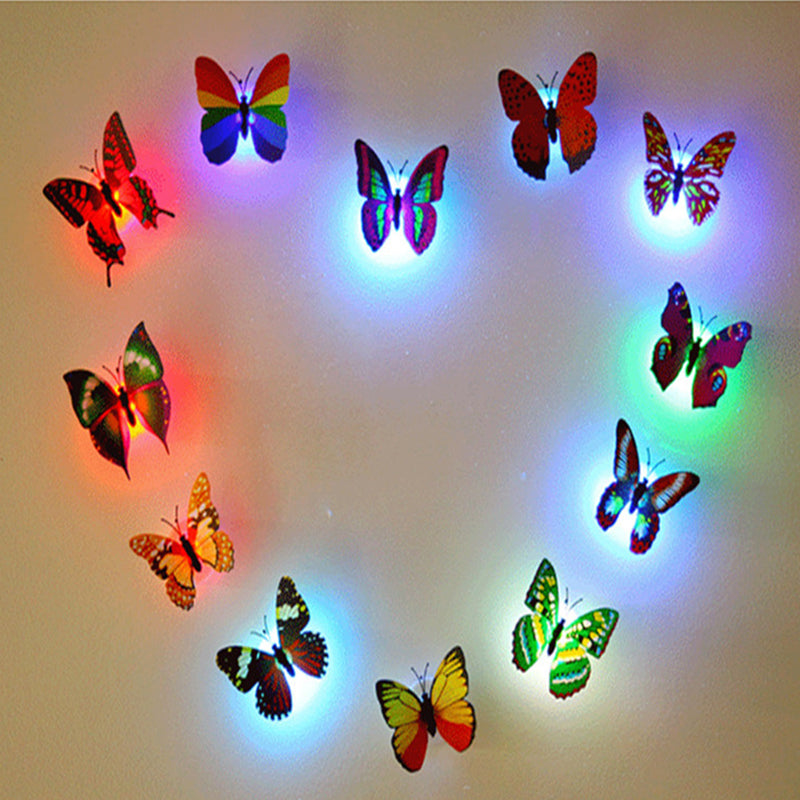 LED Butterfly Wall Lights 12 Piece Pack 2.6 Inch Set of 2