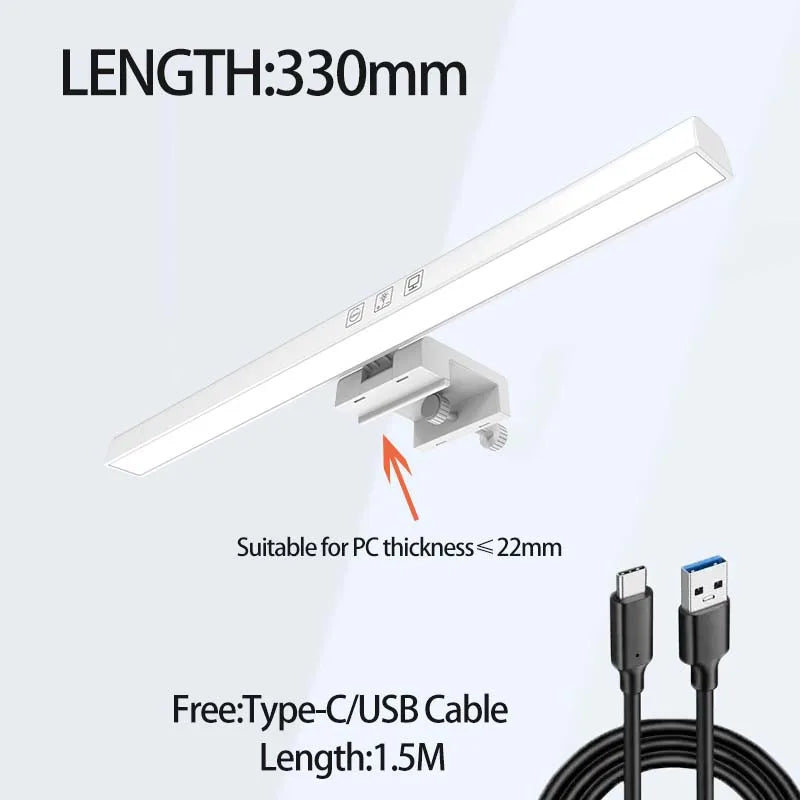 Monitor Light Bar LED Screen Lamp with 3 Color Modes USB Set of 3