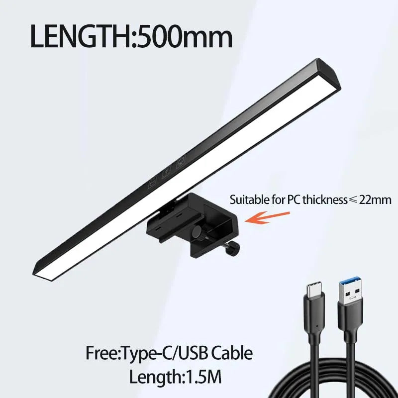 Monitor Light Bar LED Screen Lamp with 3 Color Modes USB Set of 3