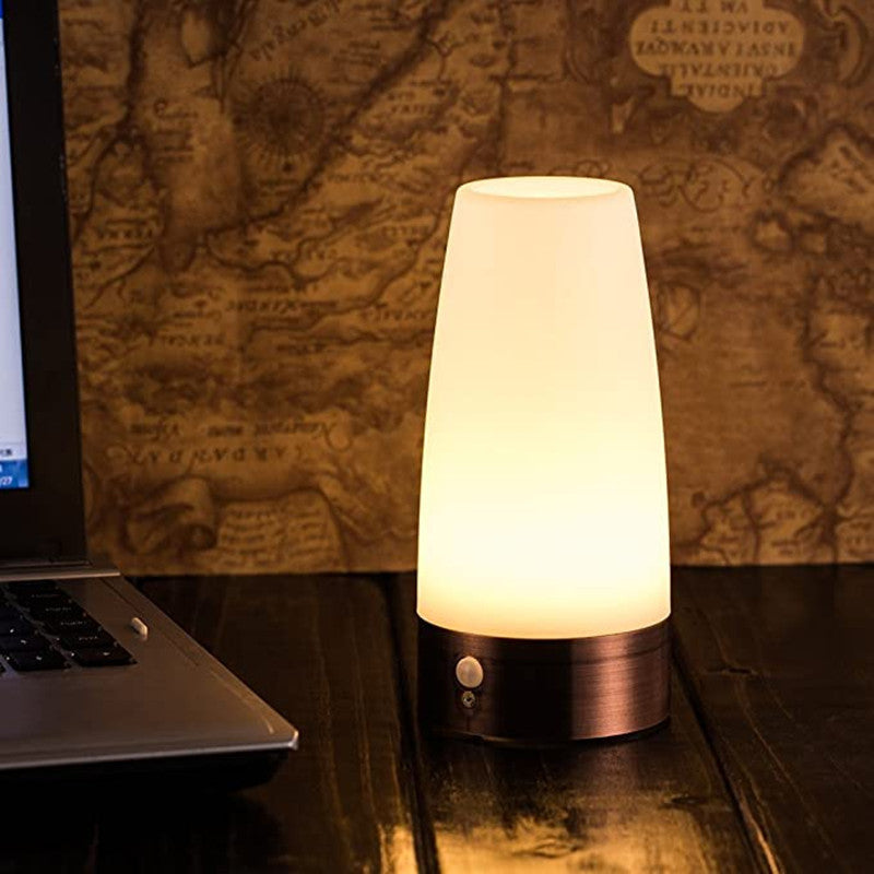 Motion Sensor LED Table Lamp 6.1 Inch Wireless Warm Set of 3