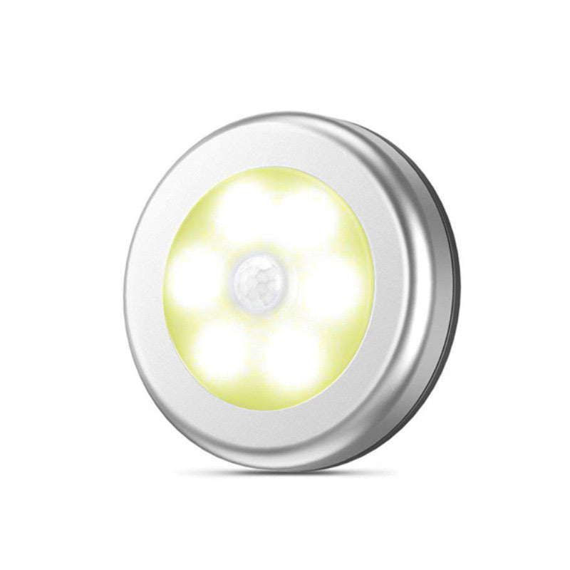 Motion Sensor Night Light Round 3.1 Inch Stick On Set of 2