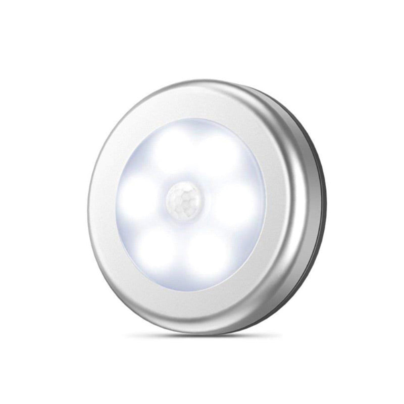 Motion Sensor Night Light Round 3.1 Inch Stick On Set of 2