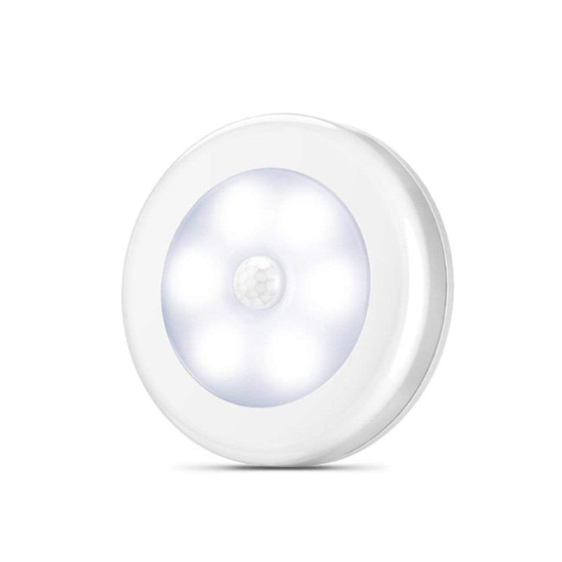 Motion Sensor Night Light Round 3.1 Inch Stick On Set of 2