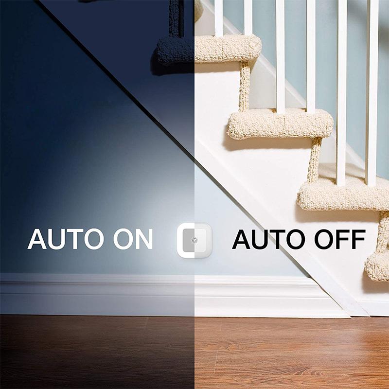 Motion Sensor Night Light Square 3.1 Inch Stick On Set of 3