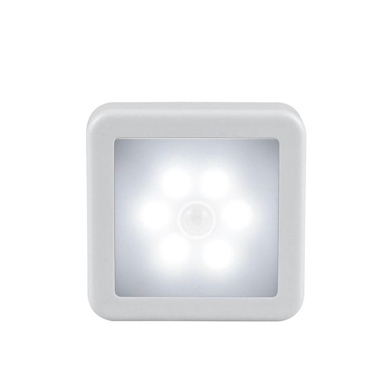 Motion Sensor Night Light Square 3.1 Inch Stick On Set of 3