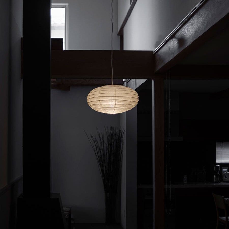 Mulberry Paper Lantern Pendant Light Round White 19.7 in Set of 2