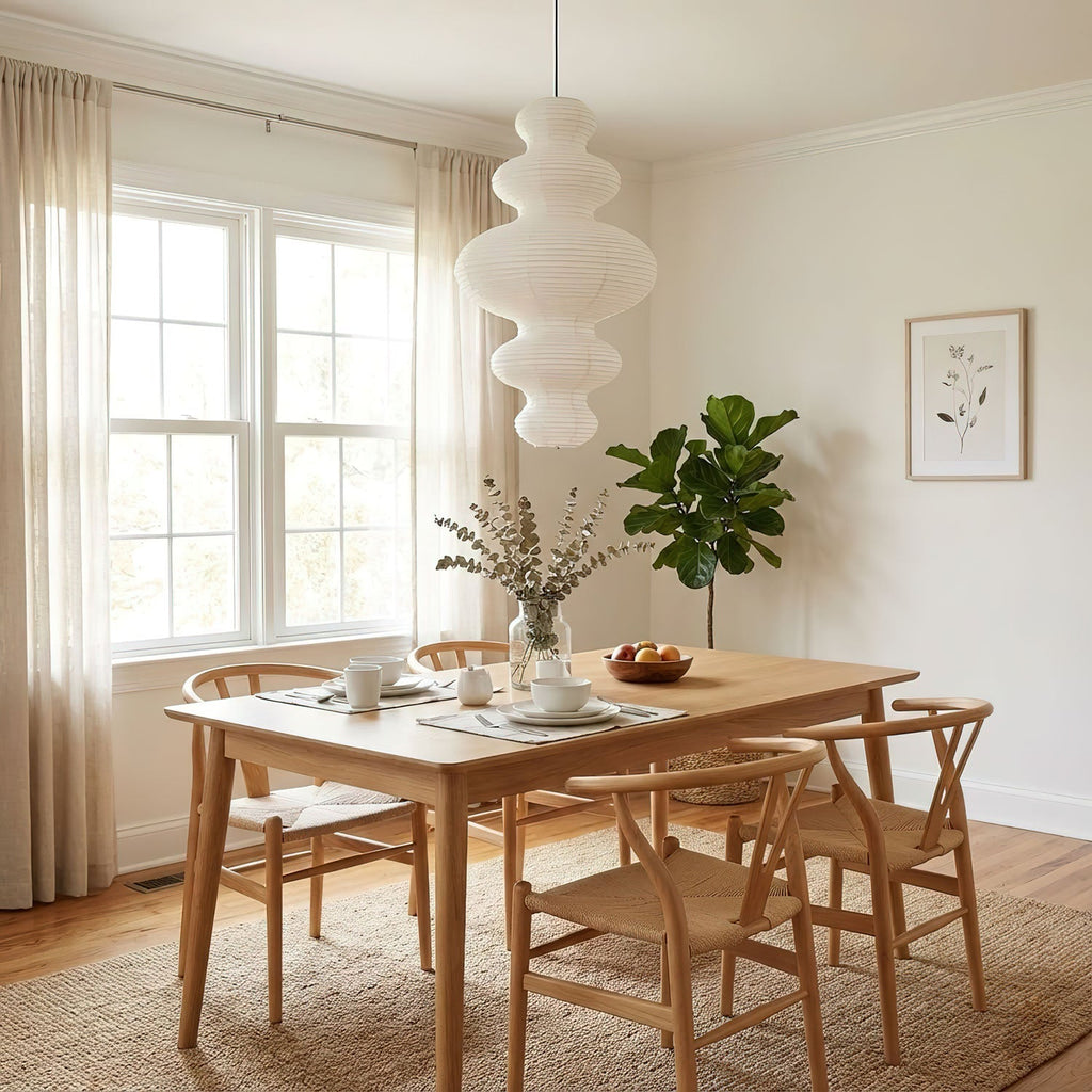 Mulberry Paper Lantern Pendant Light Tiered Shade 18.5 in