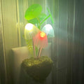 Plug In Mushroom LED Night Light ABS 1.8 x 1.8 x 4.7 in