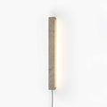 Plug In Travertine Linear Wall Light 18.9 in Set of 3
