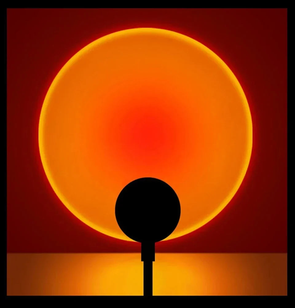 Sunset Projection Lamp USB Rotating Mood Light Set of 3