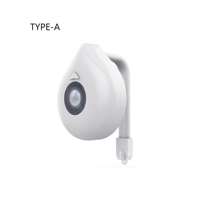 Toilet Night Light Motion Sensor 8 Colors AAA Battery Set of 3