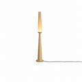 Totem Floor Lamp Solid Wood Base Fabric Shade 57.1 in