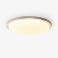 Travertine Ring Ceiling Light Slim Round Flush Mount 12.2 in