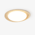 Travertine Ring Flush Mount Ceiling Light 13.8 in Set of 3