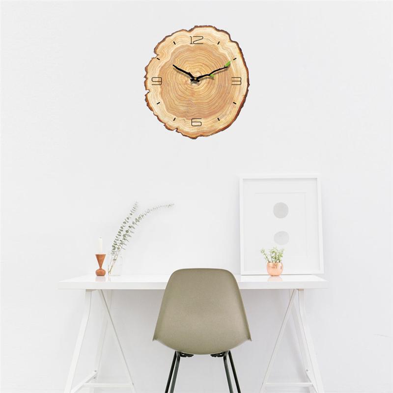 Tree Ring Wooden Wall Clock 11.8 in