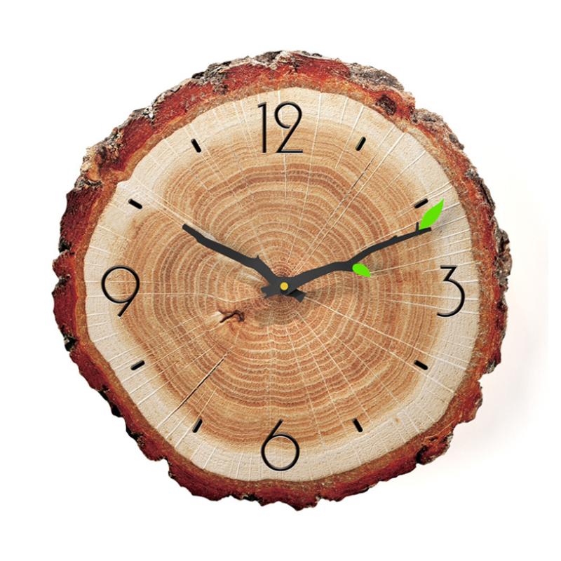 Tree Ring Wooden Wall Clock 11.8 in