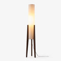 Tripod Wood Floor Lamp White Cylinder Shade 51.2 in Set of 3