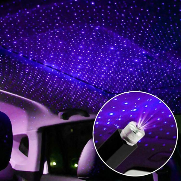 USB Star Projector Night Light for Car and Room Rotating