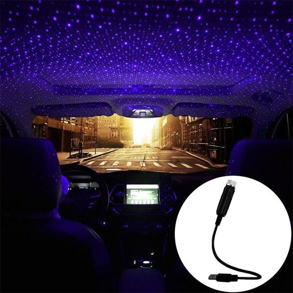 USB Star Projector Night Light for Car and Room Rotating