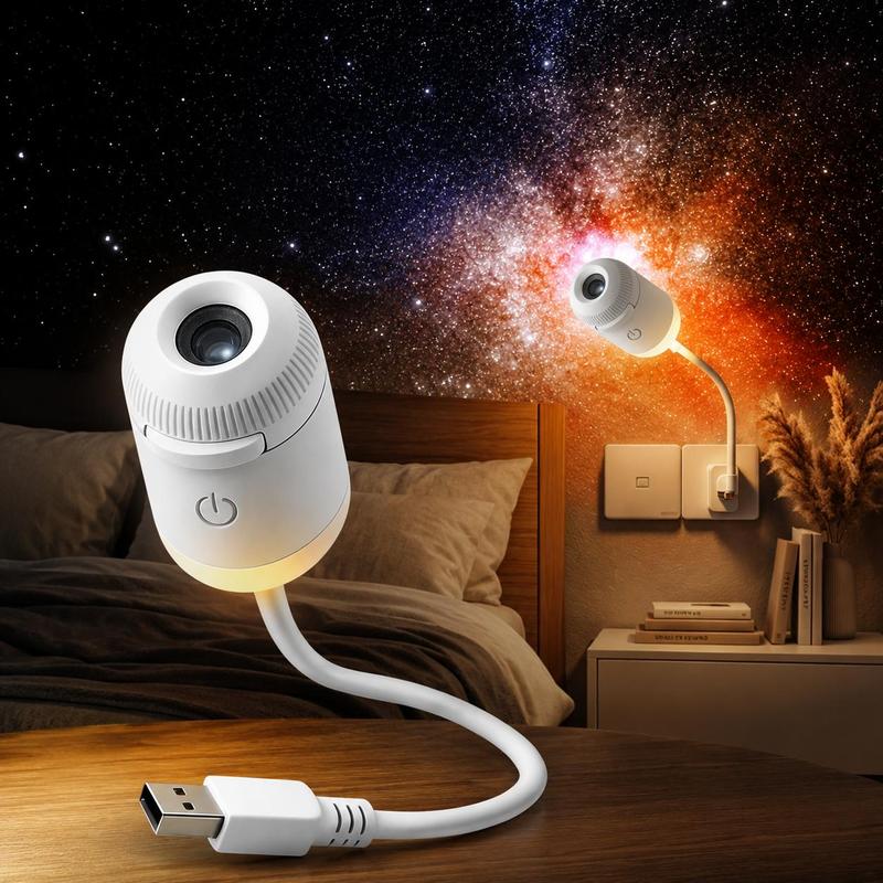 USB Star Projector Night Light with 24 Star Discs