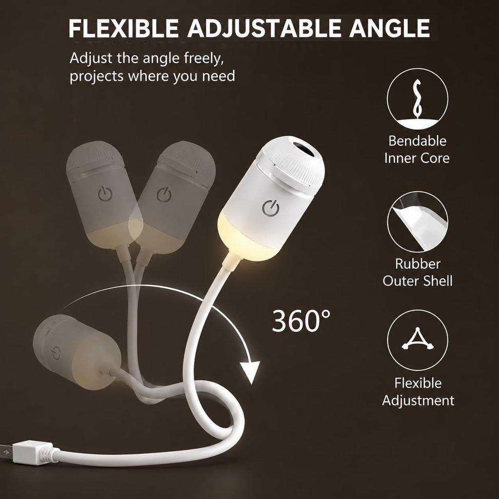USB Star Projector Night Light with 24 Star Discs
