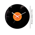 Vinyl Record Clock 11.8 in with Tabletop Stand